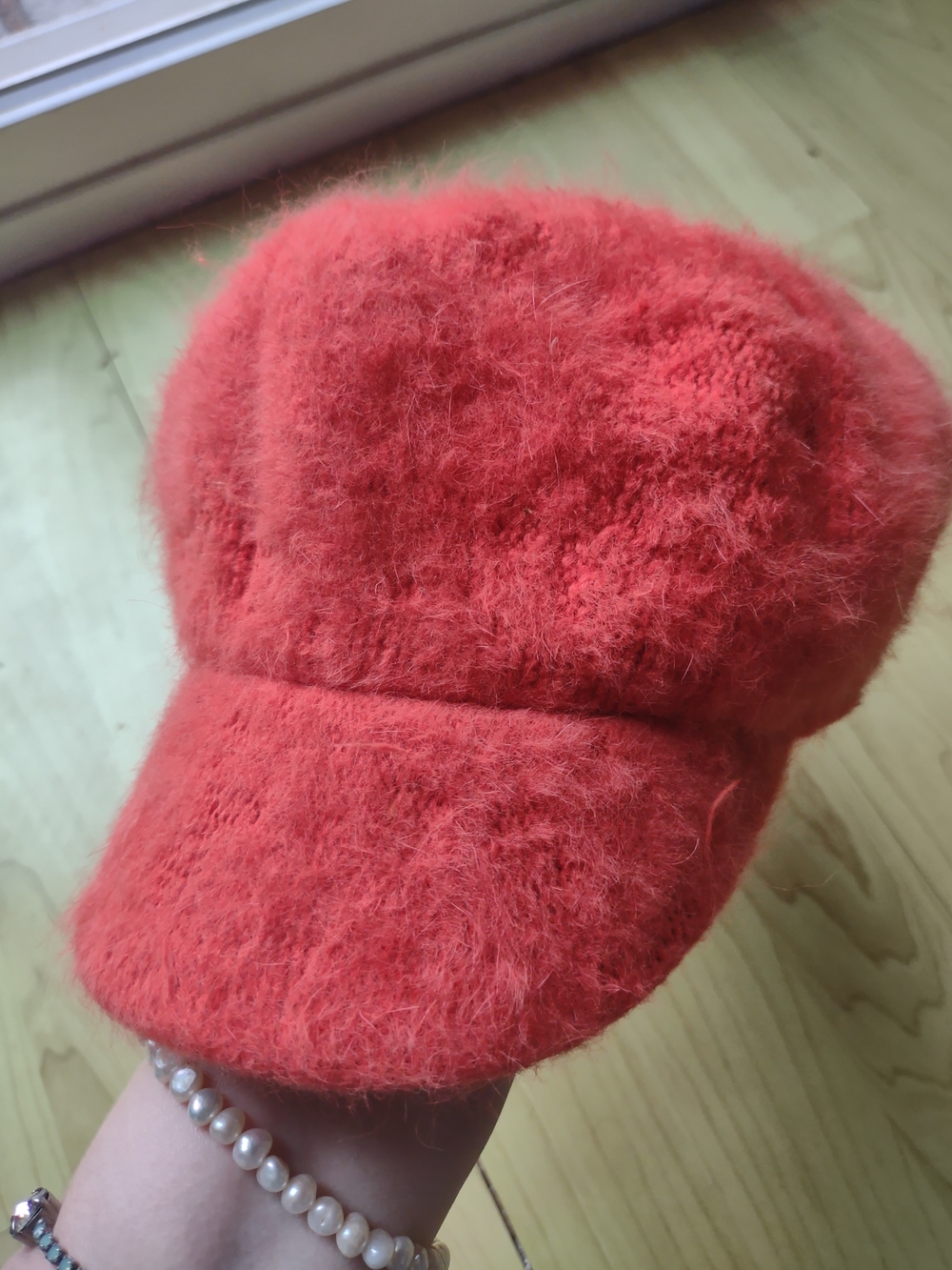Women’s Angora Coral Cap - Soft Knit Style